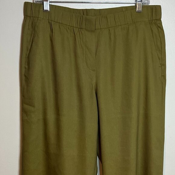 J. Jill Linen Blend in Olive Oil Color Size M - Picture 1 of 7